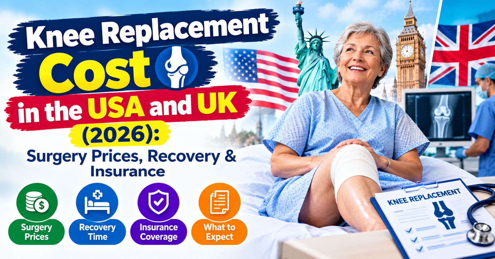 Knee Replacement Cost in the USA and UK (2026)