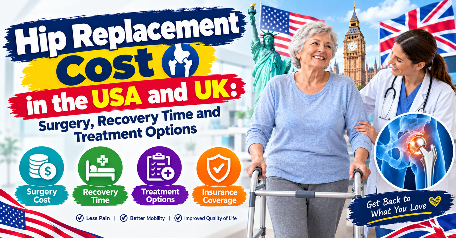 Hip Replacement Cost in the USA and UK (2026)